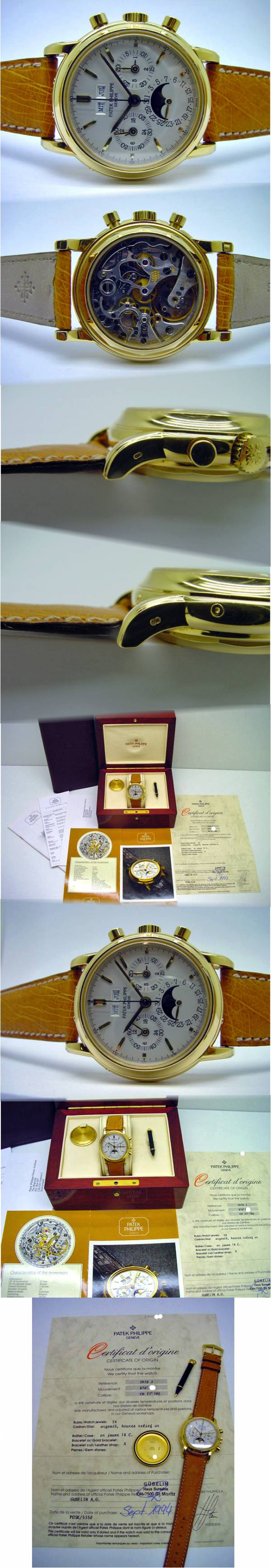 Patek Philippe PP 3970J in Gelbgold Full Set